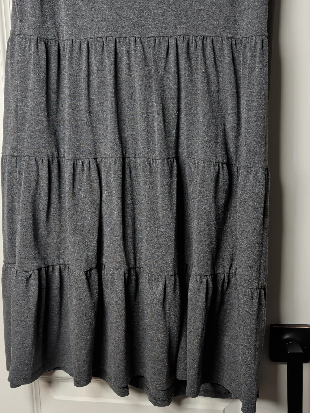 Maurices Sleeveless Tiered Knit Dress - Gray - Picture 6 of 8